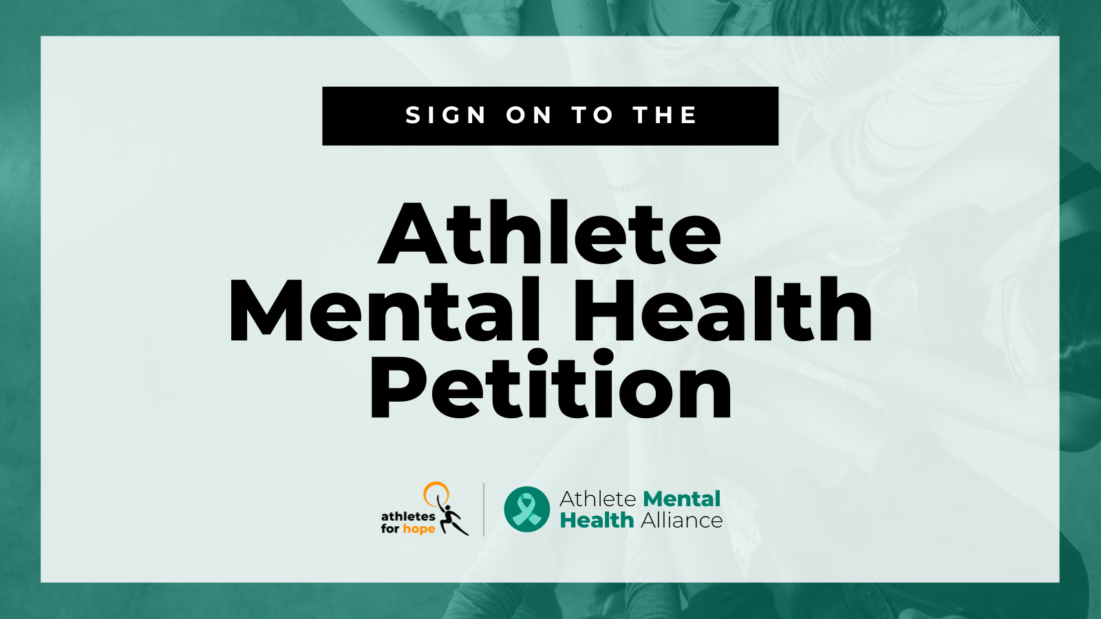 Athlete Mental Health Petition Athletes For Hope