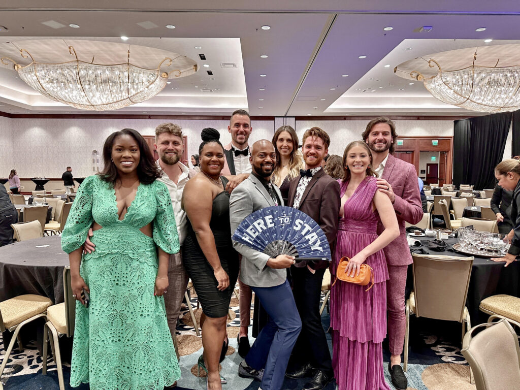 Brad and Ashley Stuver and others at the Equality TX Gala